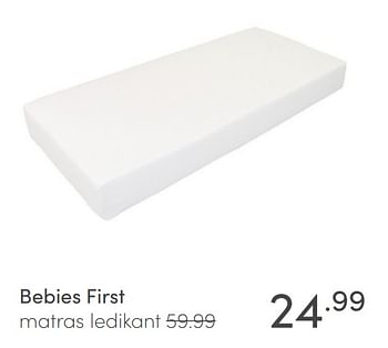 Aanbiedingen Bebies first matras ledikant - bebiesfirst - Geldig van 31/01/2021 tot 06/02/2021 bij Baby & Tiener Megastore