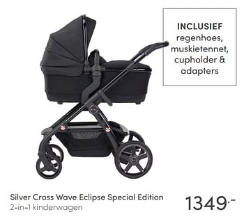 Aanbiedingen Silver cross wave eclipse special edition 2-in-1 kinderwagen - Silver Cross - Geldig van 31/01/2021 tot 06/02/2021 bij Baby & Tiener Megastore