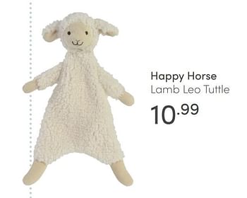 Aanbiedingen Happy horse lamb leo tuttle - Happy Horse - Geldig van 31/01/2021 tot 06/02/2021 bij Baby & Tiener Megastore