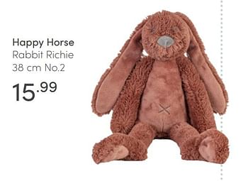 Aanbiedingen Happy horse rabbit richie - Happy Horse - Geldig van 31/01/2021 tot 06/02/2021 bij Baby & Tiener Megastore