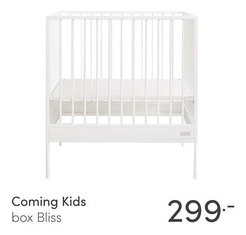 Aanbiedingen Coming kids box bliss - Coming Kids - Geldig van 31/01/2021 tot 06/02/2021 bij Baby & Tiener Megastore