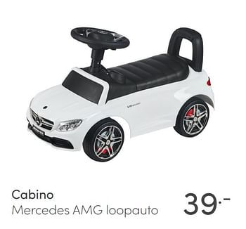 Aanbiedingen Cabino mercedes amg loopauto - Cabino - Geldig van 31/01/2021 tot 06/02/2021 bij Baby & Tiener Megastore
