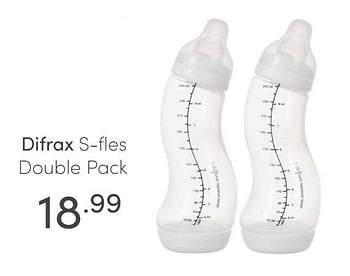 Aanbiedingen Difrax s-fles double pack - Difrax - Geldig van 31/01/2021 tot 06/02/2021 bij Baby & Tiener Megastore