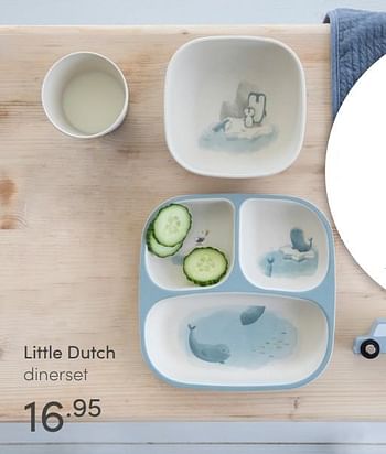 Aanbiedingen Little dutch dinerset - Little Dutch - Geldig van 31/01/2021 tot 06/02/2021 bij Baby & Tiener Megastore