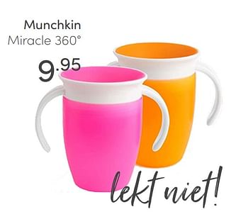 Aanbiedingen Munchkin miracle 360° - Munchkin - Geldig van 31/01/2021 tot 06/02/2021 bij Baby & Tiener Megastore
