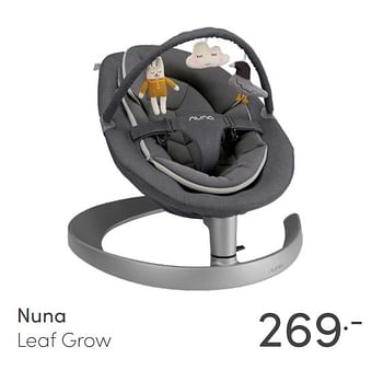 Aanbiedingen Nuna leaf grow - Nuna - Geldig van 31/01/2021 tot 06/02/2021 bij Baby & Tiener Megastore