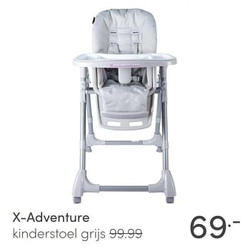Aanbiedingen X-adventure kinderstoel grijs - Xadventure - Geldig van 31/01/2021 tot 06/02/2021 bij Baby & Tiener Megastore