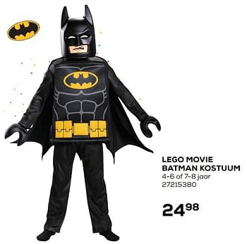 Aanbiedingen Lego movie batman kostuum - Lego - Geldig van 02/02/2021 tot 02/03/2021 bij Supra Bazar