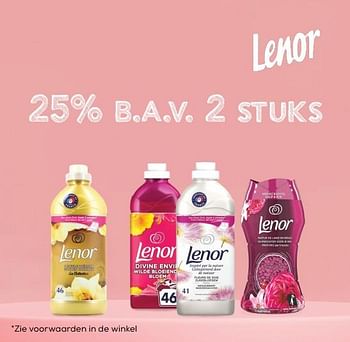 Aanbiedingen Lenor 25% bij aankoop van 2 stuks - Lenor - Geldig van 02/02/2021 tot 02/03/2021 bij Supra Bazar