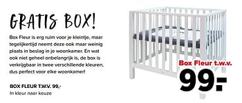 Aanbiedingen Box fleur t.w.v. - Huismerk - Baby-Dump - Geldig van 01/02/2021 tot 27/02/2021 bij Baby-Dump