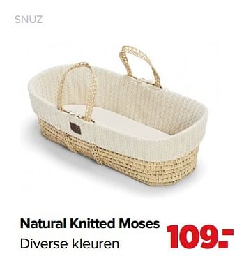 Aanbiedingen Natural knitted moses - SNÃœZ - Geldig van 01/02/2021 tot 27/02/2021 bij Baby-Dump