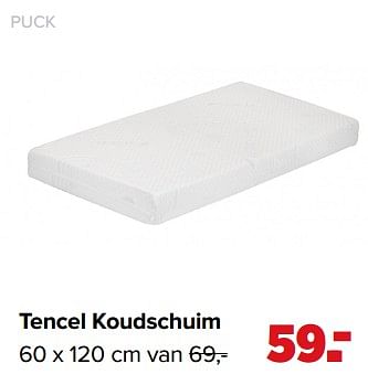 Aanbiedingen Tencel koudschuim - Puck - Geldig van 01/02/2021 tot 27/02/2021 bij Baby-Dump