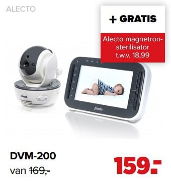 Aanbiedingen Alecto dvm-200 - Alecto - Geldig van 01/02/2021 tot 27/02/2021 bij Baby-Dump