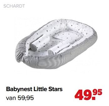 Aanbiedingen Babynest little stars - Schardt - Geldig van 01/02/2021 tot 27/02/2021 bij Baby-Dump
