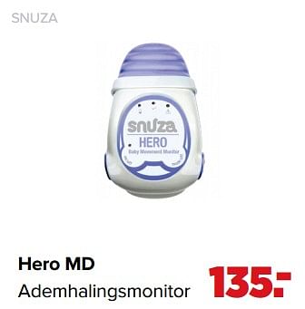 Aanbiedingen Hero md ademhalingsmonitor - Snuza Pico - Geldig van 01/02/2021 tot 27/02/2021 bij Baby-Dump