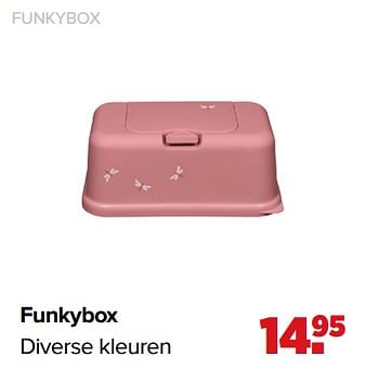 Aanbiedingen Funkybox diverse kleuren - Funkybox - Geldig van 01/02/2021 tot 27/02/2021 bij Baby-Dump