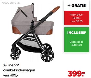 Aanbiedingen X-line v2 combi-kinderwagen - Xadventure - Geldig van 01/02/2021 tot 27/02/2021 bij Baby-Dump