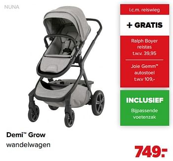 Aanbiedingen Demi grow wandelwagen - Nuna - Geldig van 01/02/2021 tot 27/02/2021 bij Baby-Dump