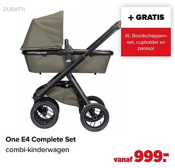 Aanbiedingen One e4 complete set combi-kinderwagen - Dubatti  - Geldig van 01/02/2021 tot 27/02/2021 bij Baby-Dump