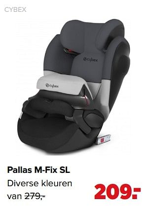 Aanbiedingen Pallas m-fix sl - Cybex - Geldig van 01/02/2021 tot 27/02/2021 bij Baby-Dump