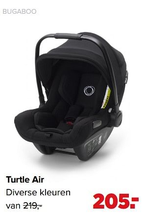 Aanbiedingen Turtle air - Bugaboo - Geldig van 01/02/2021 tot 27/02/2021 bij Baby-Dump
