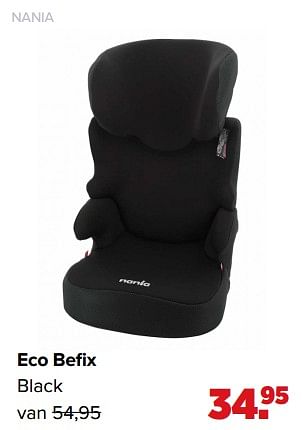 Aanbiedingen Eco befix black - Nania - Geldig van 01/02/2021 tot 27/02/2021 bij Baby-Dump
