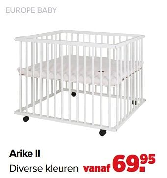 Aanbiedingen Arike ii - Europe baby - Geldig van 01/02/2021 tot 27/02/2021 bij Baby-Dump