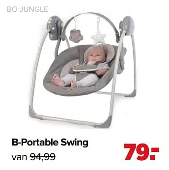 Aanbiedingen B-portable swing - Bo Jungle - Geldig van 01/02/2021 tot 27/02/2021 bij Baby-Dump