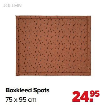 Aanbiedingen Boxkleed spots - Jollein - Geldig van 01/02/2021 tot 27/02/2021 bij Baby-Dump