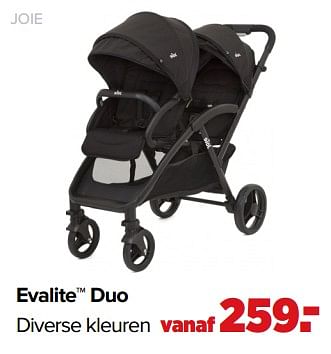 Aanbiedingen Evalite duo - Joie - Geldig van 01/02/2021 tot 27/02/2021 bij Baby-Dump