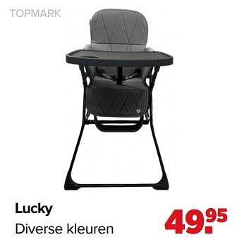 Aanbiedingen Lucky diverse kleuren - Topmark - Geldig van 01/02/2021 tot 27/02/2021 bij Baby-Dump