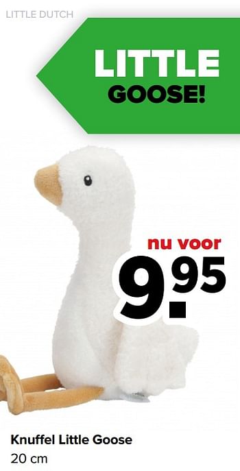 Aanbiedingen Knuffel little goose - Little Dutch - Geldig van 01/02/2021 tot 27/02/2021 bij Baby-Dump
