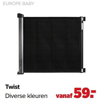 Aanbiedingen Twist diverse kleuren - Europe baby - Geldig van 01/02/2021 tot 27/02/2021 bij Baby-Dump