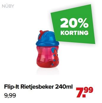 Aanbiedingen Flip-it rietjesbeker - Nuby - Geldig van 01/02/2021 tot 27/02/2021 bij Baby-Dump