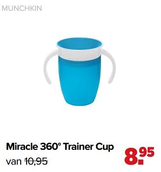 Aanbiedingen Miracle 360° trainer cup - Munchkin - Geldig van 01/02/2021 tot 27/02/2021 bij Baby-Dump