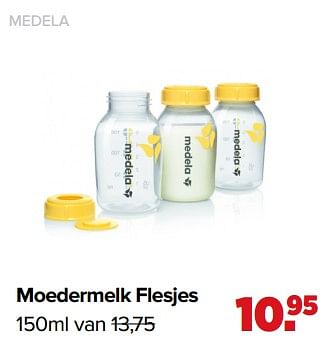 Aanbiedingen Moedermelk flesjes - Medela - Geldig van 01/02/2021 tot 27/02/2021 bij Baby-Dump