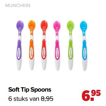 Aanbiedingen Soft tip spoons - Munchkin - Geldig van 01/02/2021 tot 27/02/2021 bij Baby-Dump