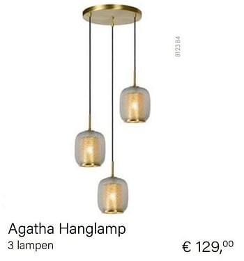 Aanbiedingen Agatha hanglamp 3 lampen - Lucide - Geldig van 15/02/2021 tot 31/03/2021 bij Multi Bazar