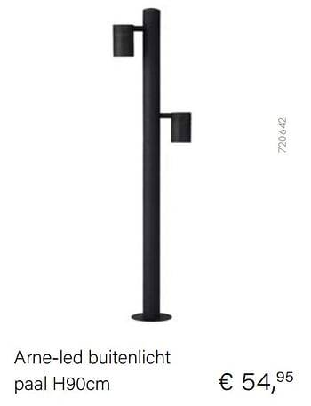 Aanbiedingen Arne-led buitenlicht paal h90cm - Lucide - Geldig van 15/02/2021 tot 31/03/2021 bij Multi Bazar