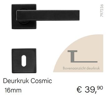 Aanbiedingen Deurkruk cosmic - HDD - Geldig van 15/02/2021 tot 31/03/2021 bij Multi Bazar