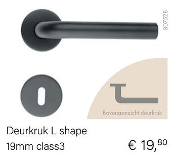 Aanbiedingen Deurkruk l shape - HDD - Geldig van 15/02/2021 tot 31/03/2021 bij Multi Bazar