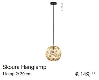 Aanbiedingen Skoura hanglamp 1 lamp ø 30 cm - Eglo - Geldig van 15/02/2021 tot 31/03/2021 bij Multi Bazar