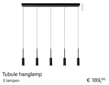 Aanbiedingen Tubule hanglamp 5 lampen - Lucide - Geldig van 15/02/2021 tot 31/03/2021 bij Multi Bazar