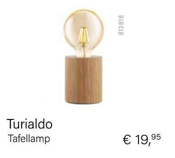 Aanbiedingen Turialdo tafellamp - Eglo - Geldig van 15/02/2021 tot 31/03/2021 bij Multi Bazar