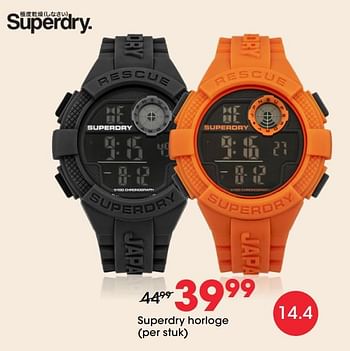 Aanbiedingen Superdry horloge - Superdry - Geldig van 27/01/2021 tot 14/02/2021 bij Lucardi