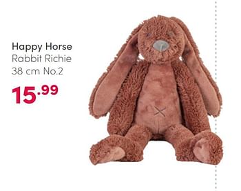 Aanbiedingen Happy horse rabbit richie - Happy Horse - Geldig van 07/02/2021 tot 13/02/2021 bij Baby & Tiener Megastore