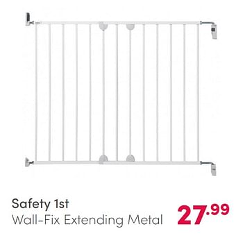 Aanbiedingen Safety 1st wall-fix extending metal - Safety 1st - Geldig van 07/02/2021 tot 13/02/2021 bij Baby & Tiener Megastore