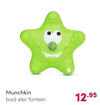 Aanbiedingen Munchkin bad ster fontein - Munchkin - Geldig van 07/02/2021 tot 13/02/2021 bij Baby & Tiener Megastore