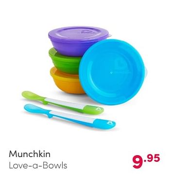 Aanbiedingen Munchkin love-a-bowls - Munchkin - Geldig van 07/02/2021 tot 13/02/2021 bij Baby & Tiener Megastore
