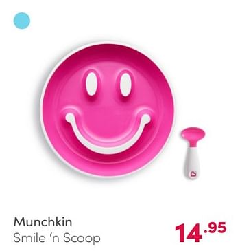 Aanbiedingen Munchkin smile `n scoop - Munchkin - Geldig van 07/02/2021 tot 13/02/2021 bij Baby & Tiener Megastore